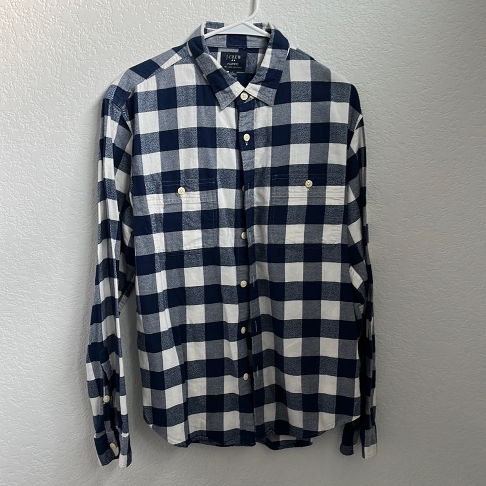 JCrew Large Mens Plaid Flannel